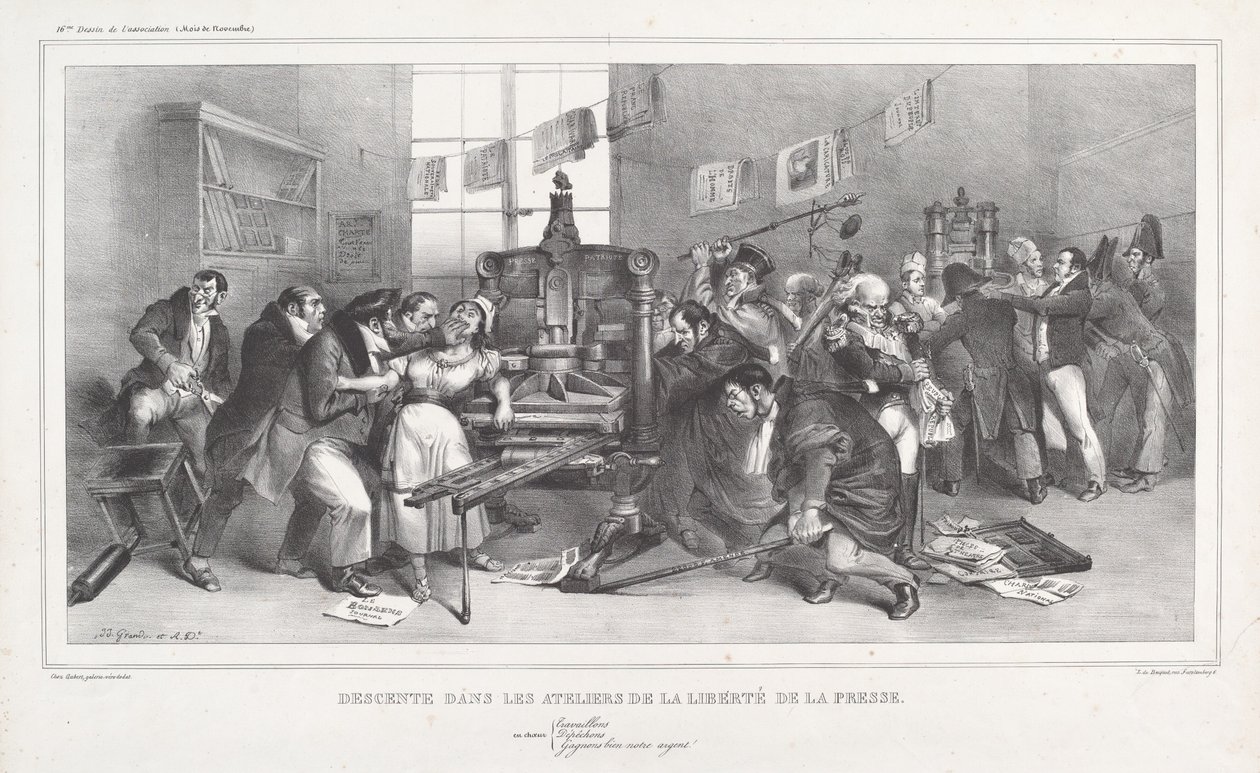 Basın Özgürlüğüne İniş Çalıştayları by Jean Ignace Isidore Grandville, and Auguste Desperet