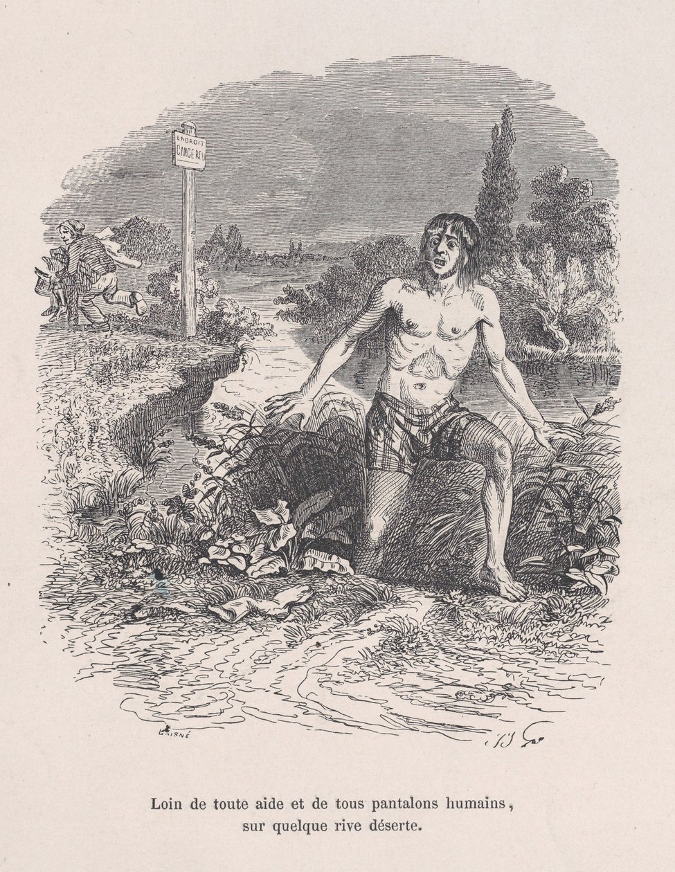 Her türlü yardımdan uzakta ve pantolonsuz, Little Miseries of H..., 1843