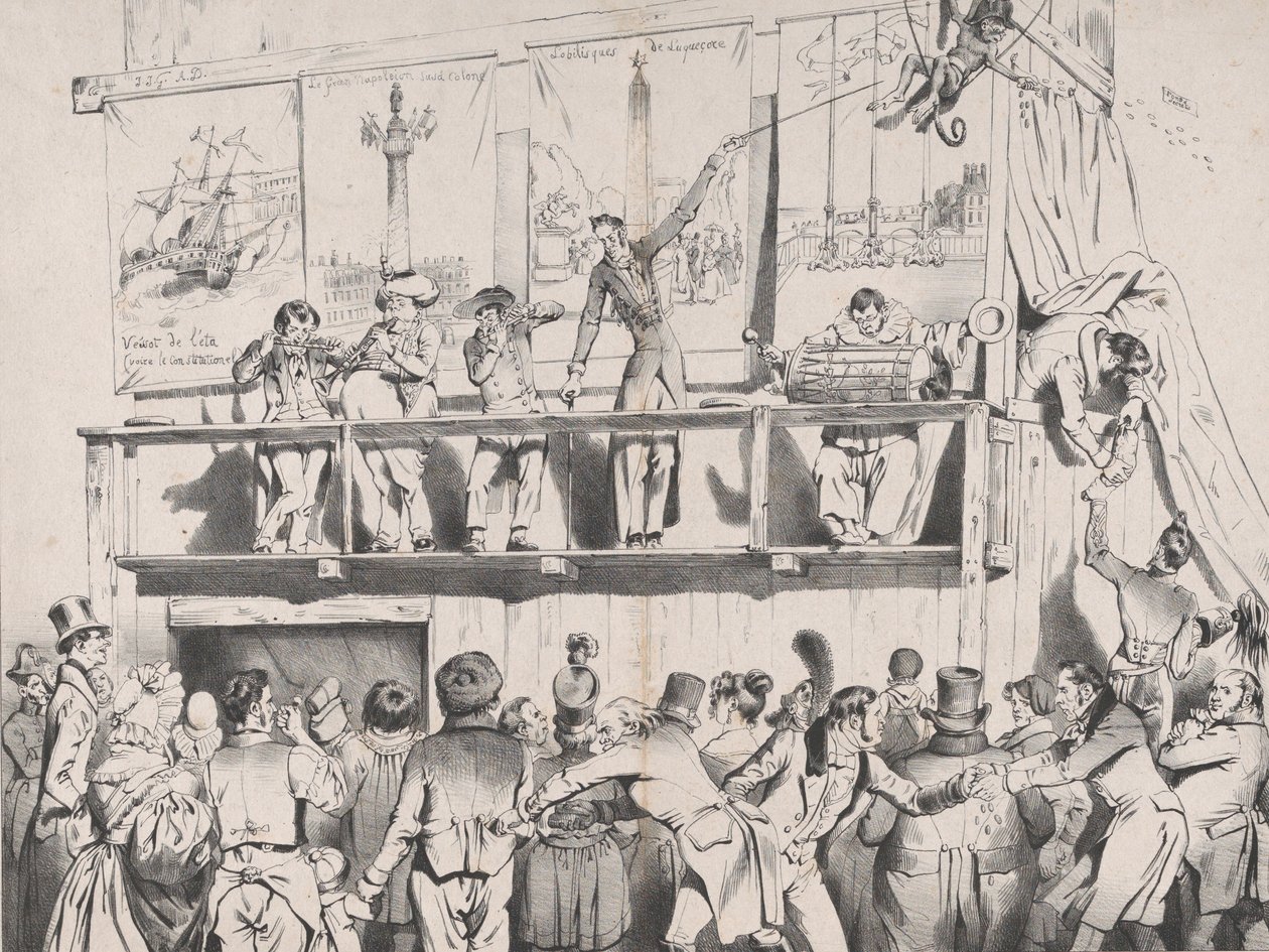 Zing! Zing! Boom_Boom_Boom!!! Grrrreat Siyasi Tumblers Gösterisi, Ağustos 1833. by Jean Ignace Isidore Gérard
