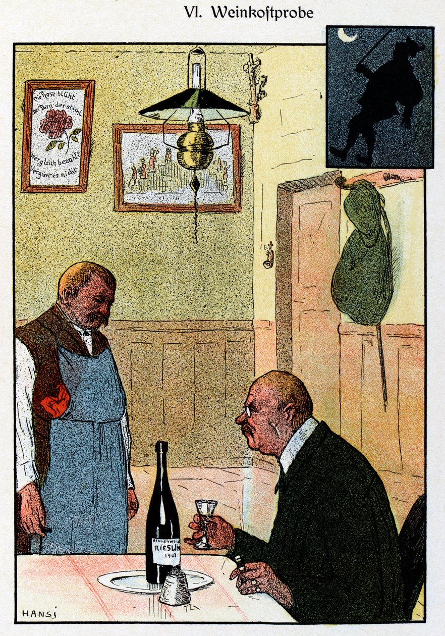 Vosges Bilder (Vosges'in görüntüleri); Alsas şarabı by Jean Jacques (1873 1951) Waltz