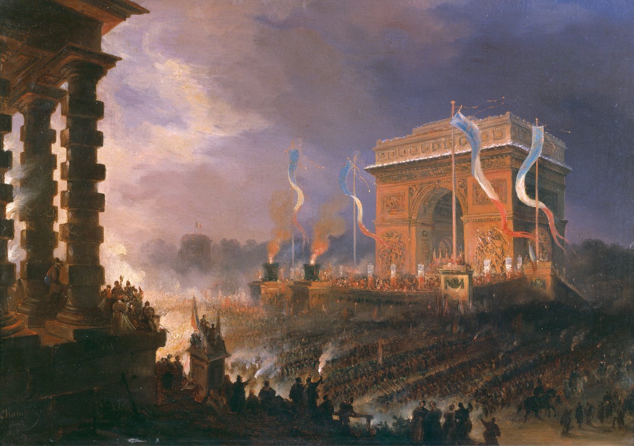 Arc de Triomphe Kardeşlik Festivali, 24 Nisan 1848 by Jean Jacques Champin