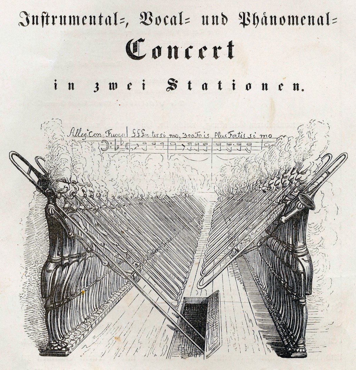 Enstrümantal Vokal ve Olağanüstü Konser, 1844. by Jean Jacques Grandville