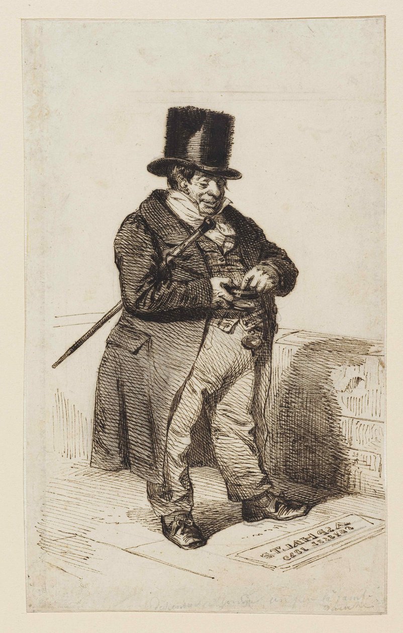 Ren geyiği türü, 1840. by Jean Jacques Grandville