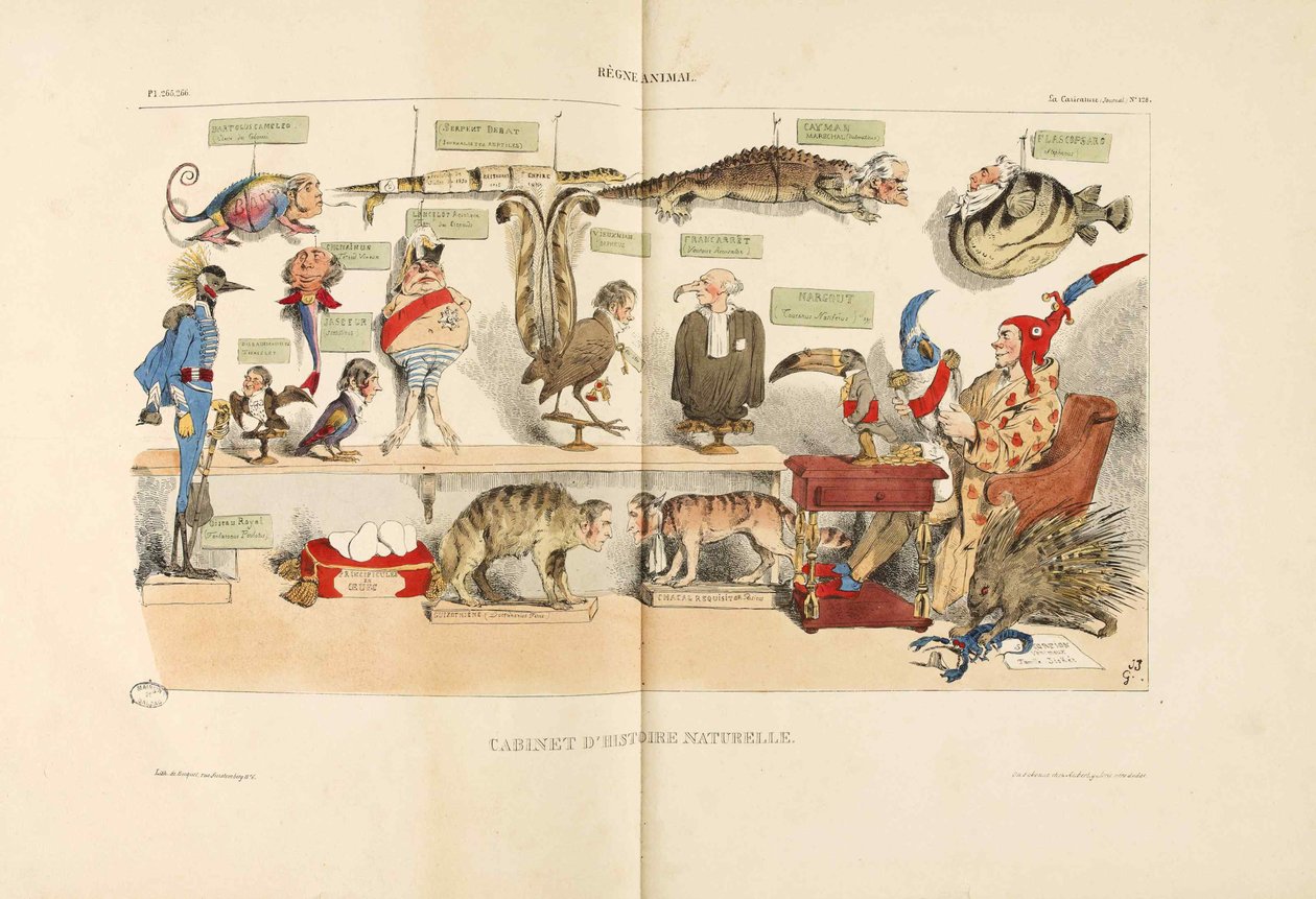 Hayvan Krallığı Hayvan Krallığı. La Karikatürden, 1833. by Jean Jacques Grandville