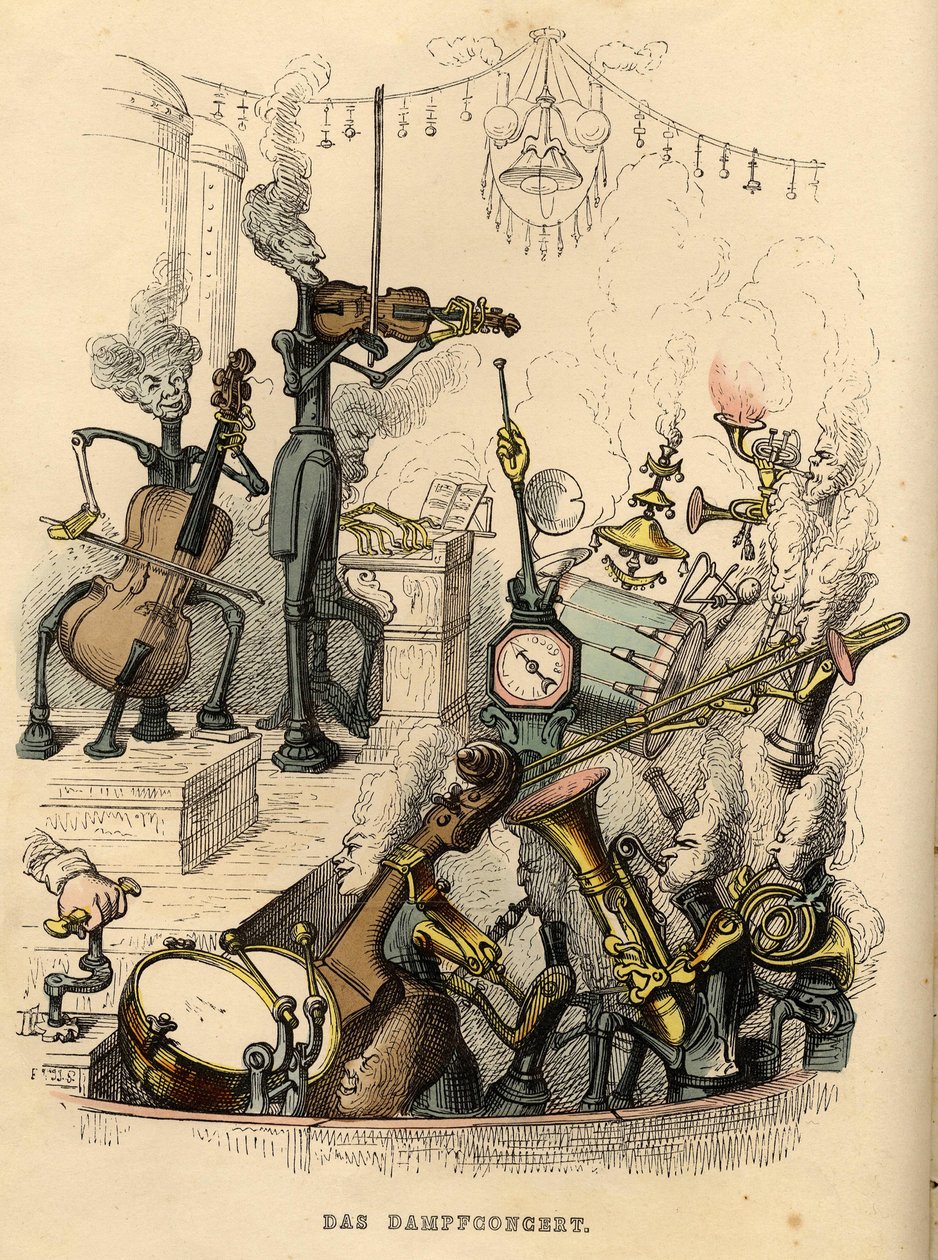 Buhar Konseri, 1844 by Jean Jacques Grandville