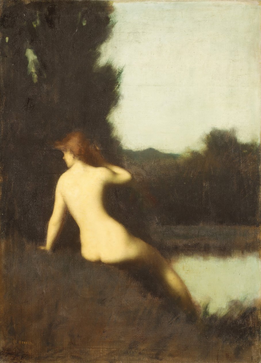 Yüzen Bir Yankı, 1881. by Jean Jacques Henner