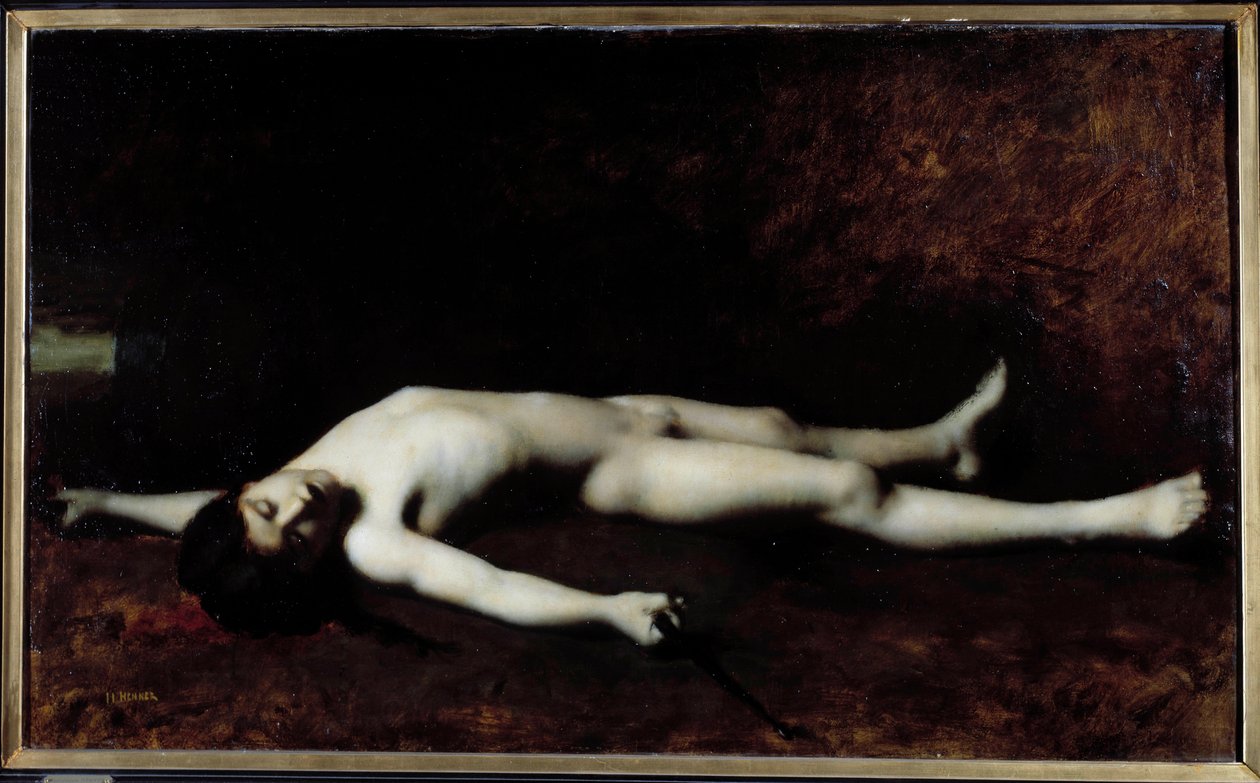 Fransız Devrimi: “” La mort du tambour Joseph Bara (1779-1793)”” Jean Jacques Henner (1829-1905) tarafından yapılan resim 19. yüzyıl Orleans. güzel Sanatlar Müzesi by Jean Jacques Henner