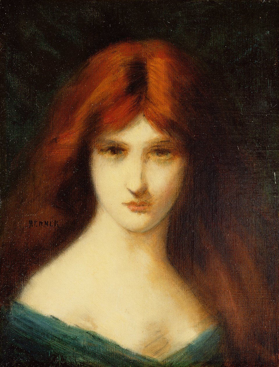Bir Bayan Portresi by Jean Jacques Henner