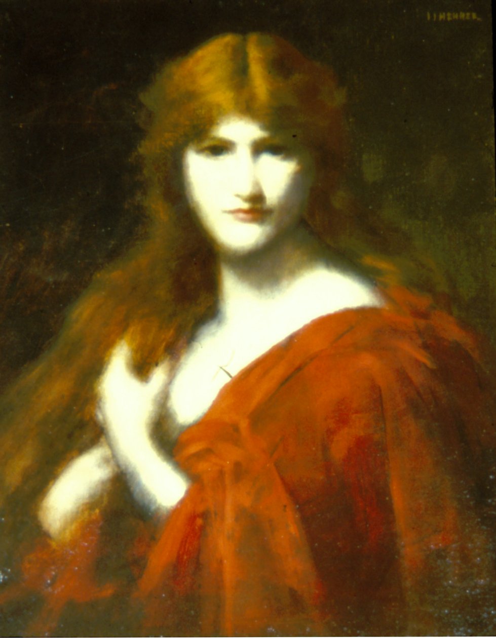 Kızıl saçlı by Jean Jacques Henner
