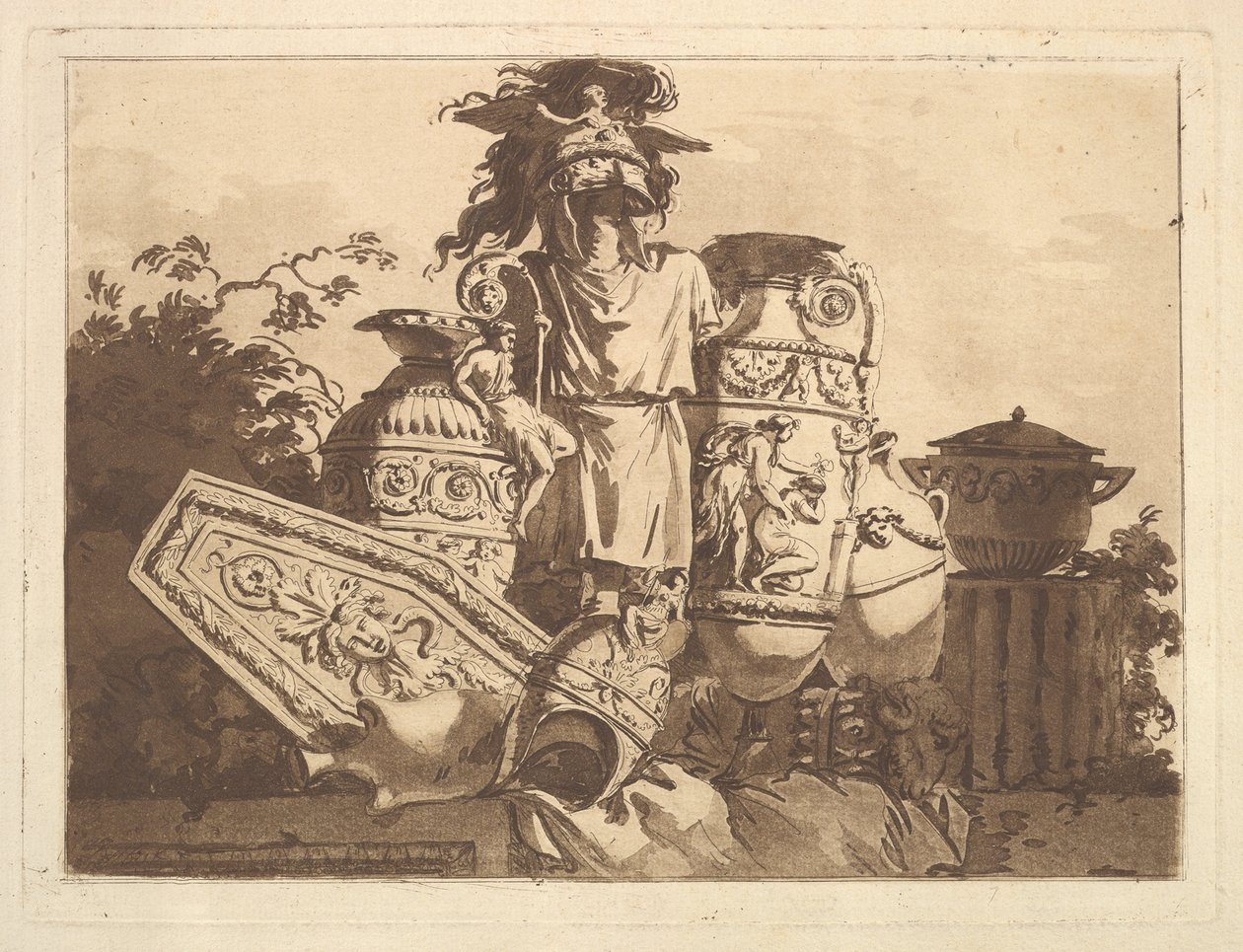 Eski eserlerle kompozisyon, Recueil de Compositions par Lagrenée Le Jeune Colle..., 1782-84