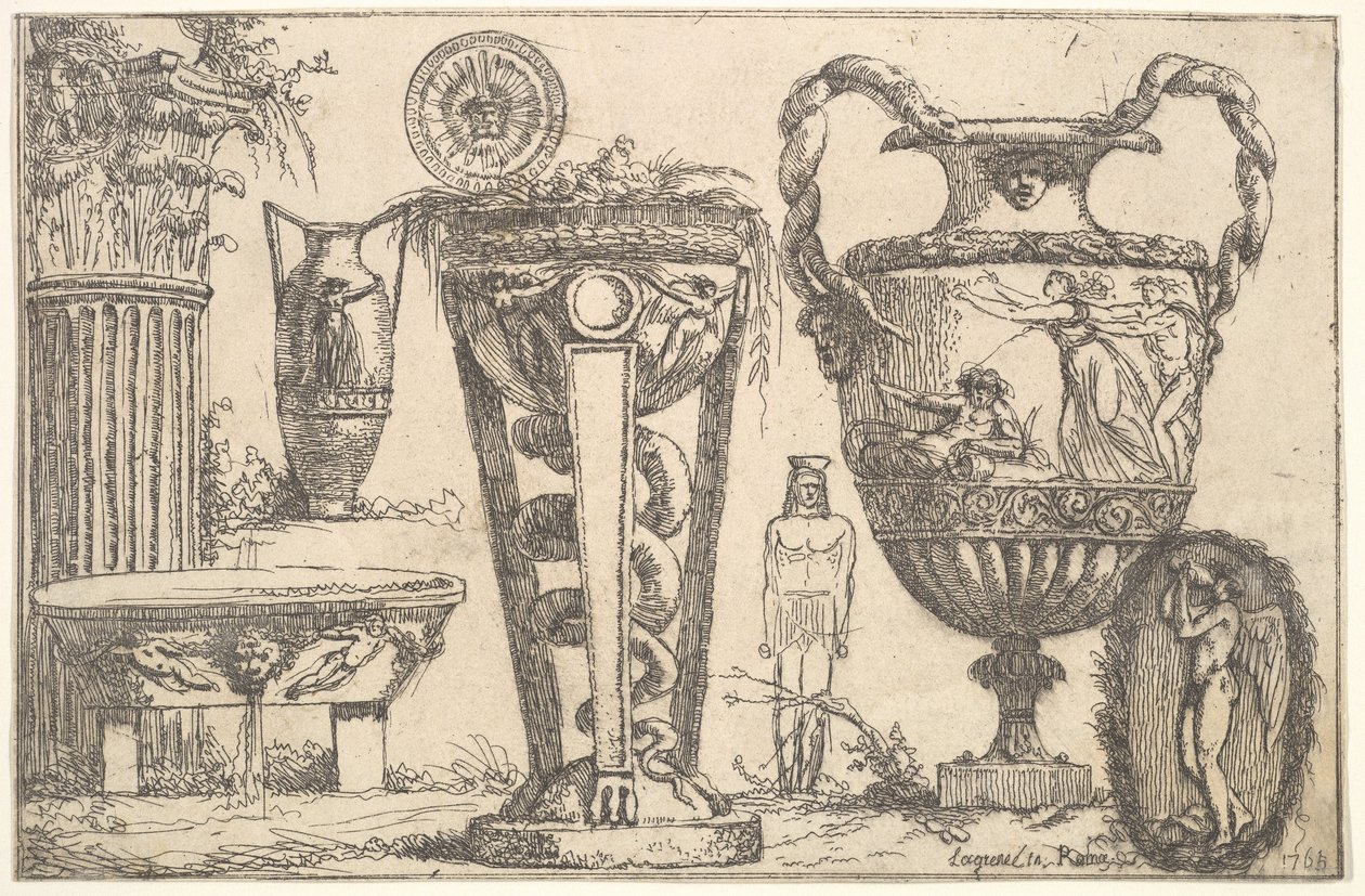 Antik Çağın Parçaları, 1765. by Jean Jacques Lagrenee