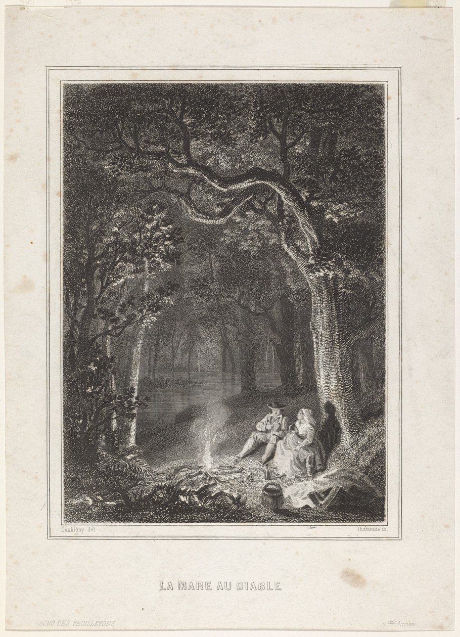Şeytanın Göleti by Jean Jacques Outhwaite, after Charles François Daubigny