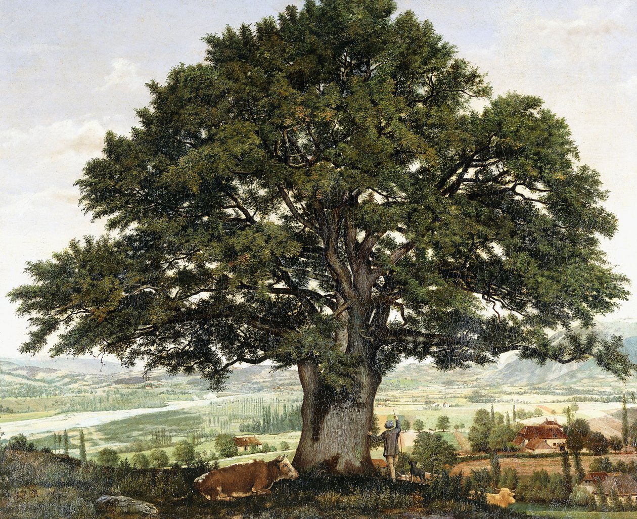 La Plaine d "Annecy-Chene, Alplerin Gazisi, by Jean Jacques Rousseau