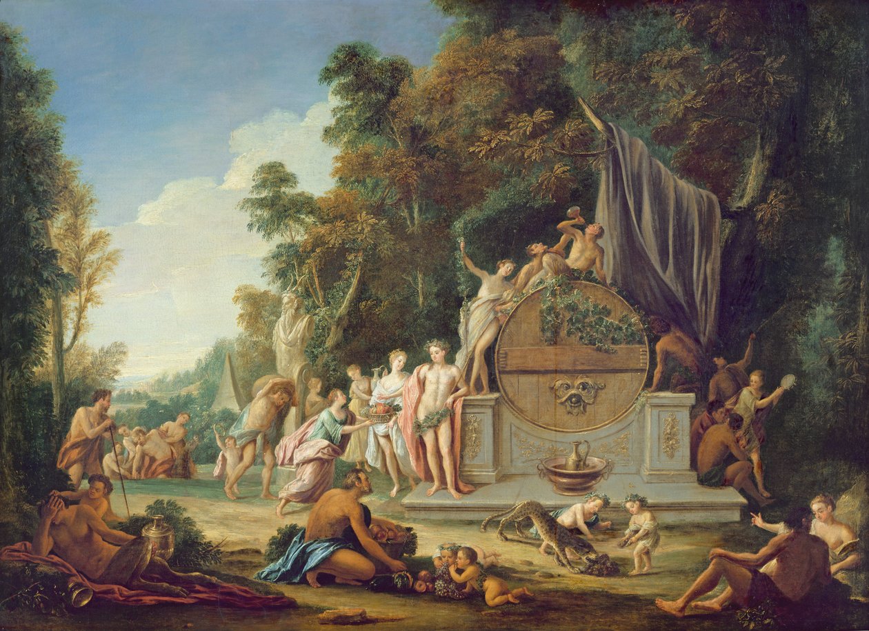 Bacchus Onuruna Fete Galante by Jean Jacques Spoede
