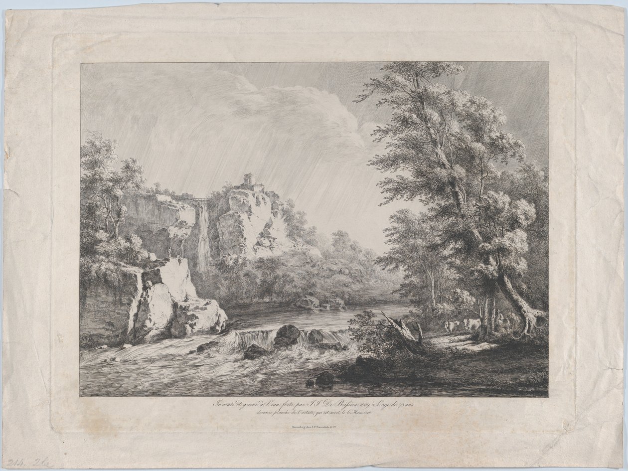 Bir Fırtına Tarafından Kökünden Yıkılan Huş Ağacı, 1809. by Jean Jacques de Boissieu