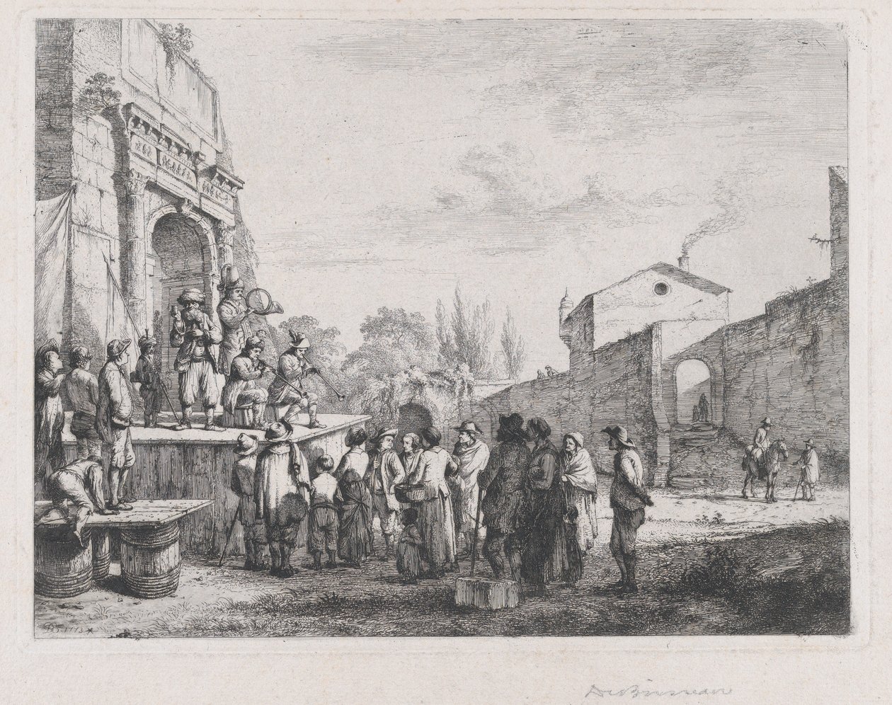 Küçük Şarlatanlar, 1773. by Jean Jacques de Boissieu