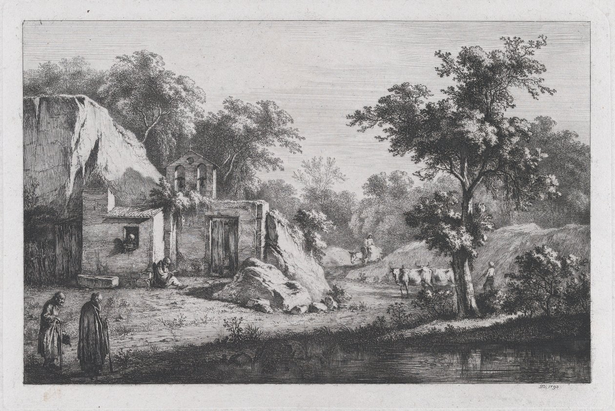 Küçük İnziva Yeri, 1793. by Jean Jacques de Boissieu