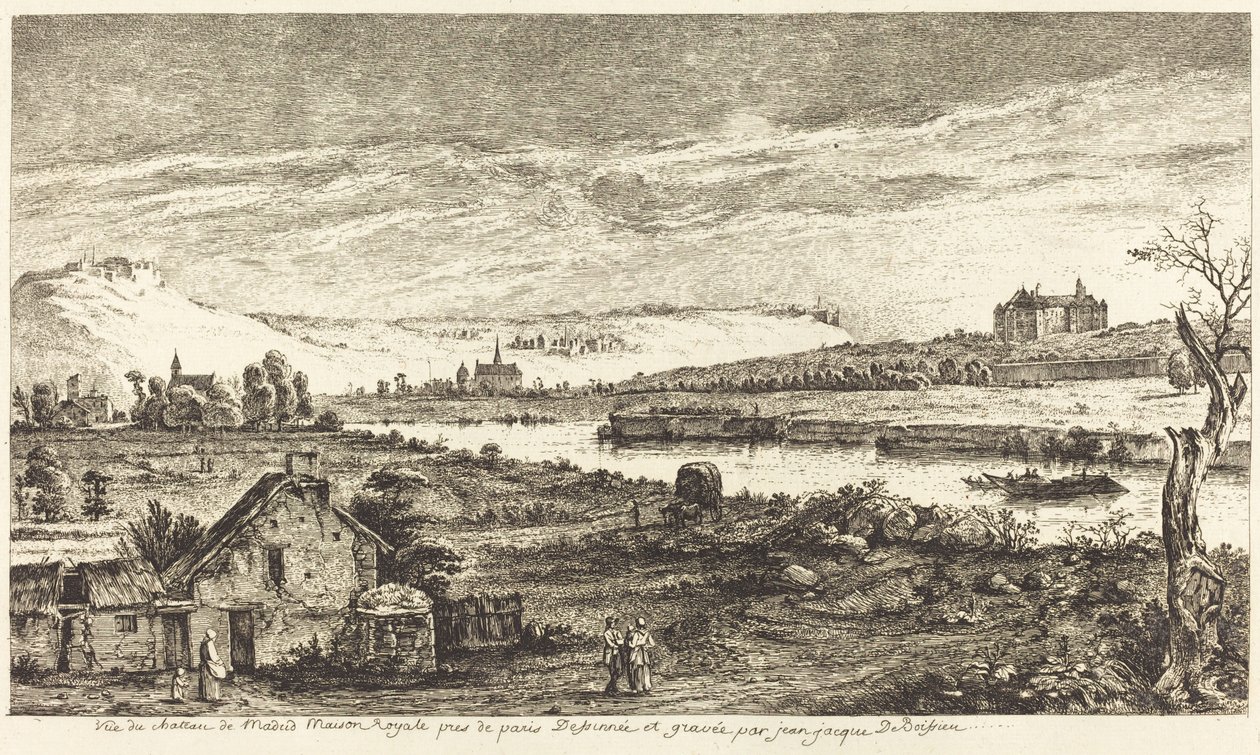 Madrid kalesinin görünümü by Jean Jacques de Boissieu