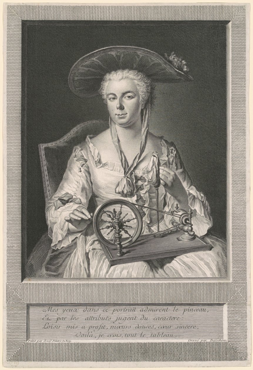 Madam Arlon İplik İpek by Jean Joseph Balechou, after Jacques Andre Joseph Camelot Aved