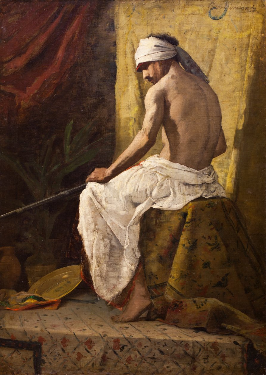 Arabe asis, tarih yok. (Tuval üzerine yağlıboya) by Jean Joseph Benjamin Constant