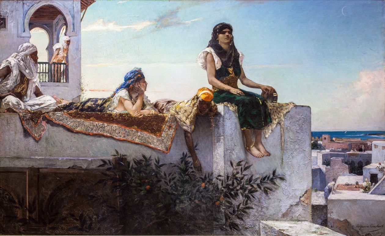 Teraslarda akşam (Fas) by Jean Joseph Benjamin Constant