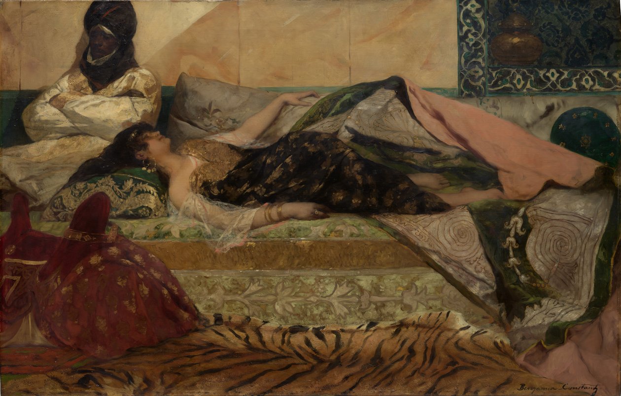 Odalık. by Jean Joseph Benjamin Constant