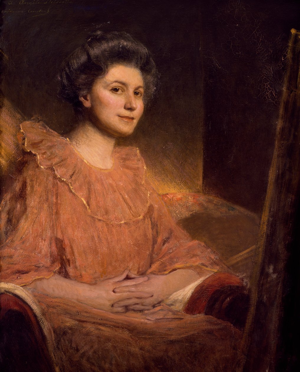 Angele Delasalle'nin Portresi, Jean Joseph Benjamin Constant (1845-1902) by Jean Joseph Benjamin Constant