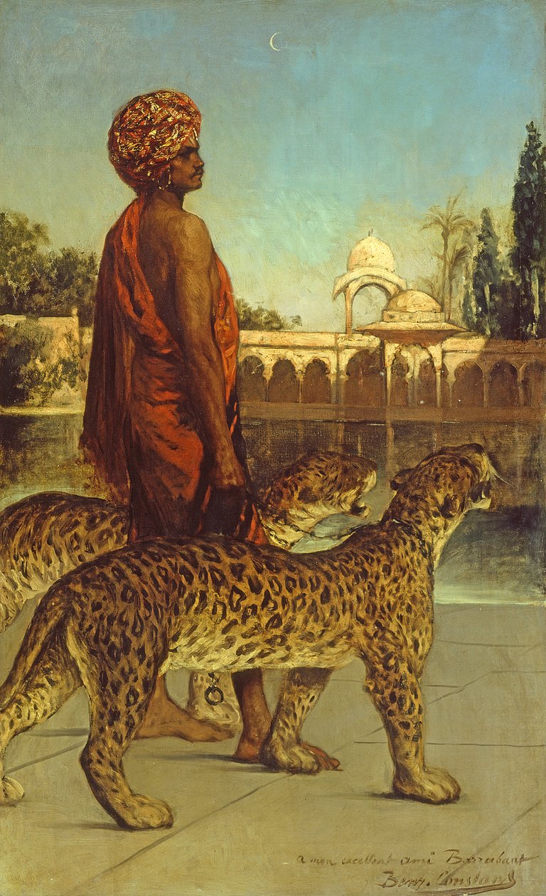 İki Leoparlı Saray Muhafızı by Jean Joseph Benjamin Constant