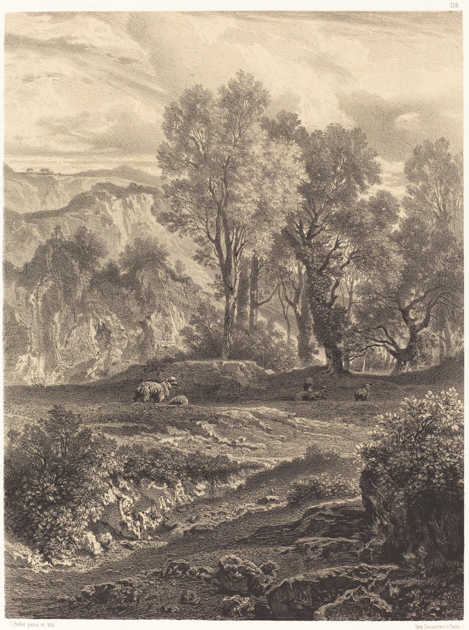 Koyunlu Manzara by Jean Joseph François Bellel