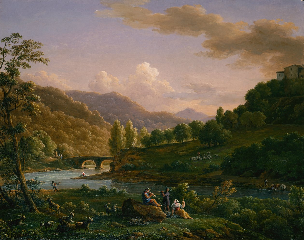 Pastoral Bir Sahne by Jean Joseph Xavier Bidauld