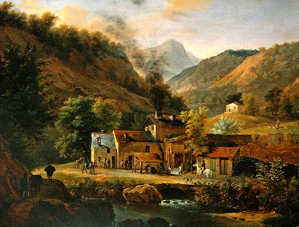 Dauphine Peyzaj, c.1820 (tuval üzerine yağlı boya) by Jean Joseph Xavier Bidauld