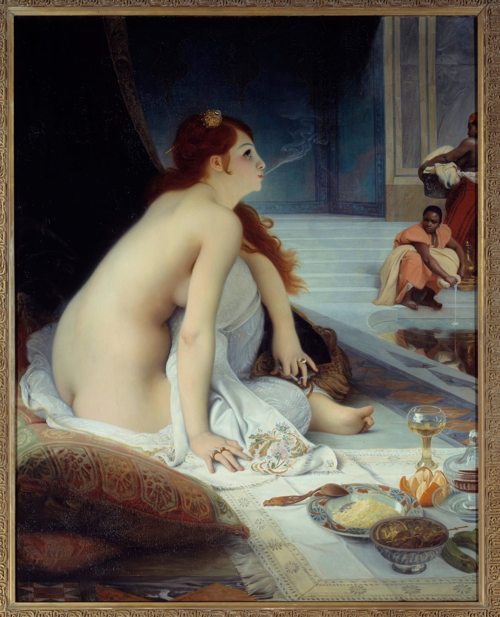 Oryantalizm: “Beyaz Köle” Jean Jules Antoine Lecomte du Nouy (1842-1923) 1888 Güneş. 1.46x1.18 m Nantes, Güzel Sanatlar Müzesi - Oryantalizm: “” Beyaz Köle”””. Jean Jules Antoine Lecomte du Nouy (1842-1923) tarafından yapılan tablo by Jean Jules Antoine Lecomte du Nouy
