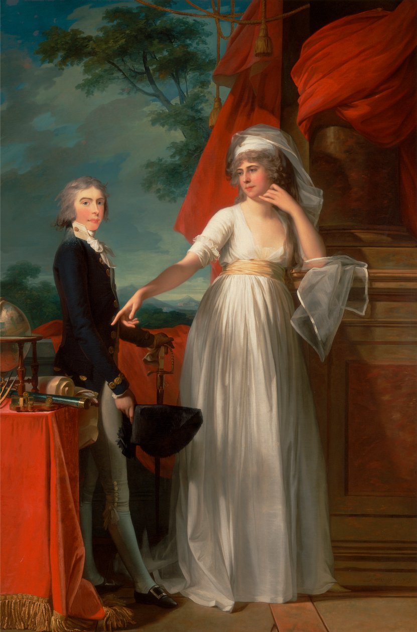Margaret Callander ve Oğlu James Kearney by Jean Laurent Mosnier