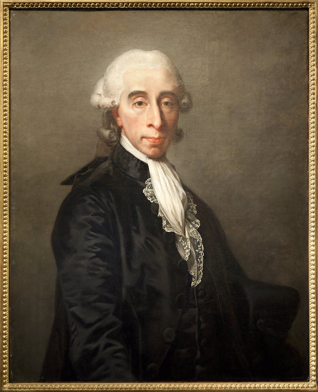 Jean Sylvain Bailly'nin portresi (1736-1793), Fransız bilim adamı, politikacı, Fransız Devrimi sırasında 15 Temmuz 1789'da Paris şehrinin ilk belediye başkanı seçildi, Guillotine sous la Terreur. Jean Laurent Mosnier (1746-1808) tarafından Tuval Üz by Jean Laurent Mosnier