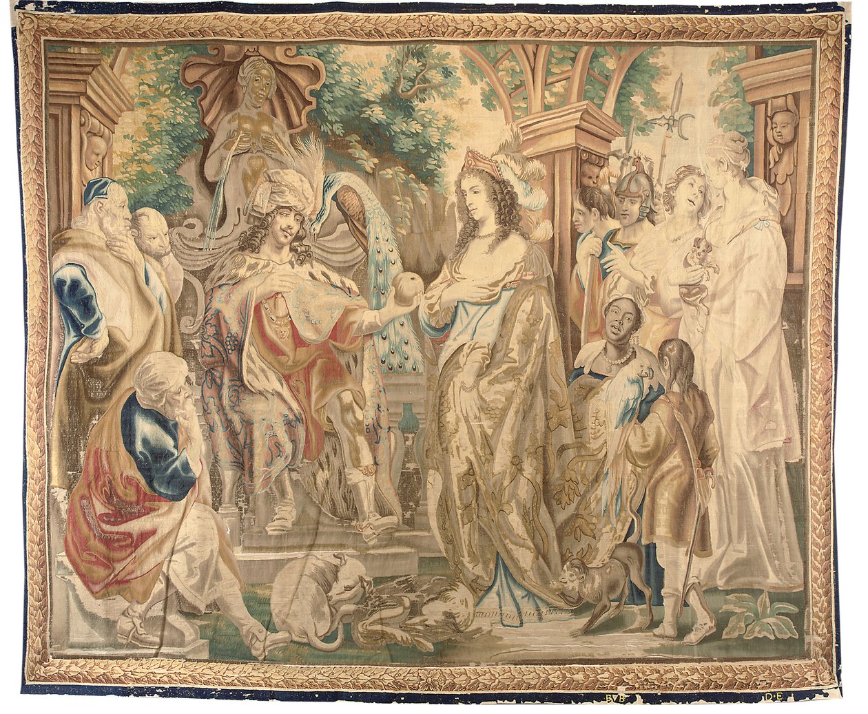 Altılı setten Brüksel goblen, c.1650 (yün ve ipek) by Jean Le and Eggermans Daniel II Clerc
