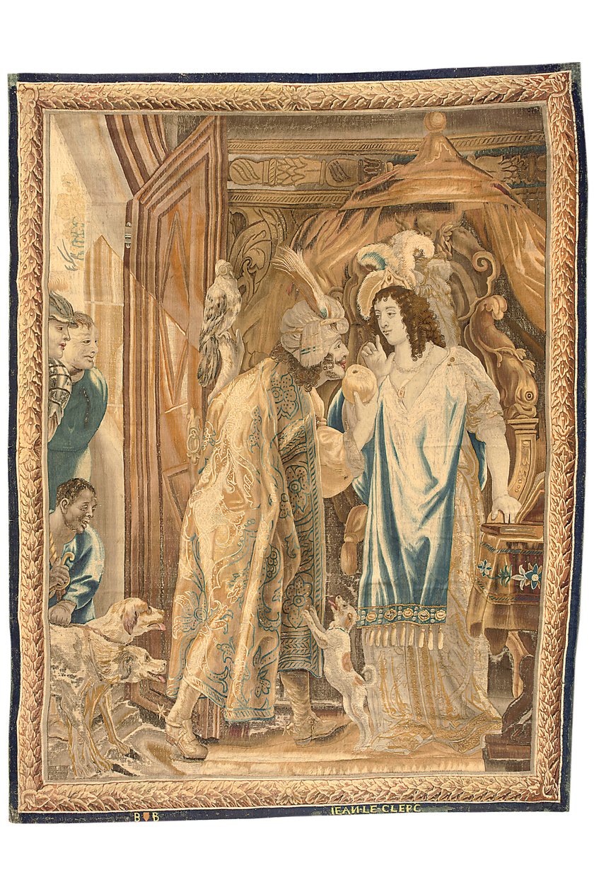 Altılı setten Brüksel goblen, c.1650 (yün ve ipek) by Jean Le and Eggermans Daniel II Clerc