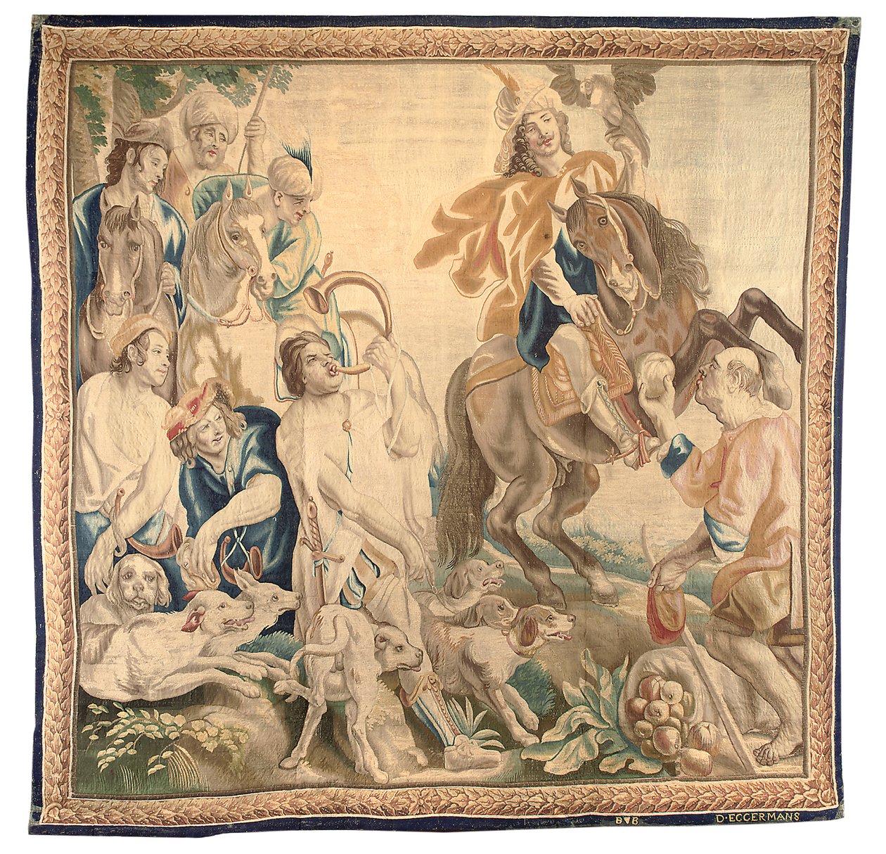 Altılı setten Brüksel goblen, c.1650 (yün ve ipek) by Jean Le and Eggermans Daniel II Clerc