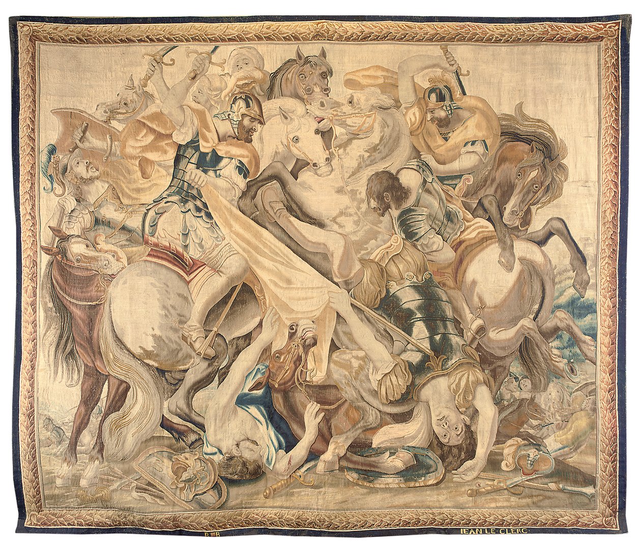 Altılı setten Brüksel goblen, c.1650 (yün ve ipek) by Jean Le and Eggermans Daniel II Clerc