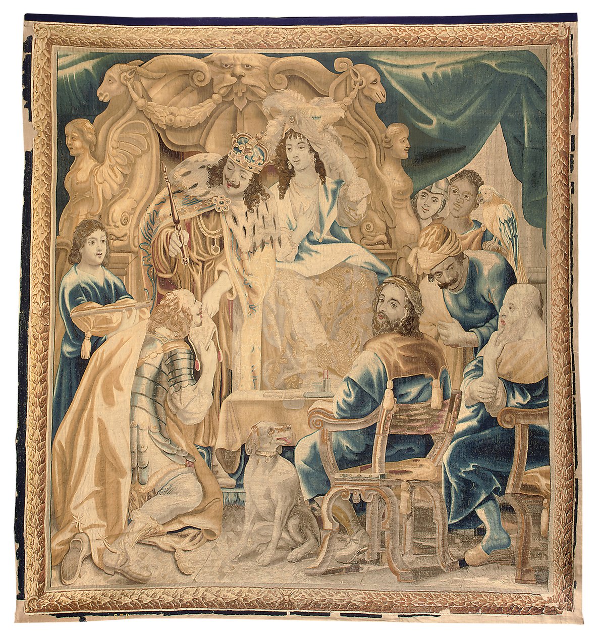 Altılı setten Brüksel goblen, c.1650 (yün ve ipek) by Jean Le and Eggermans Daniel II Clerc