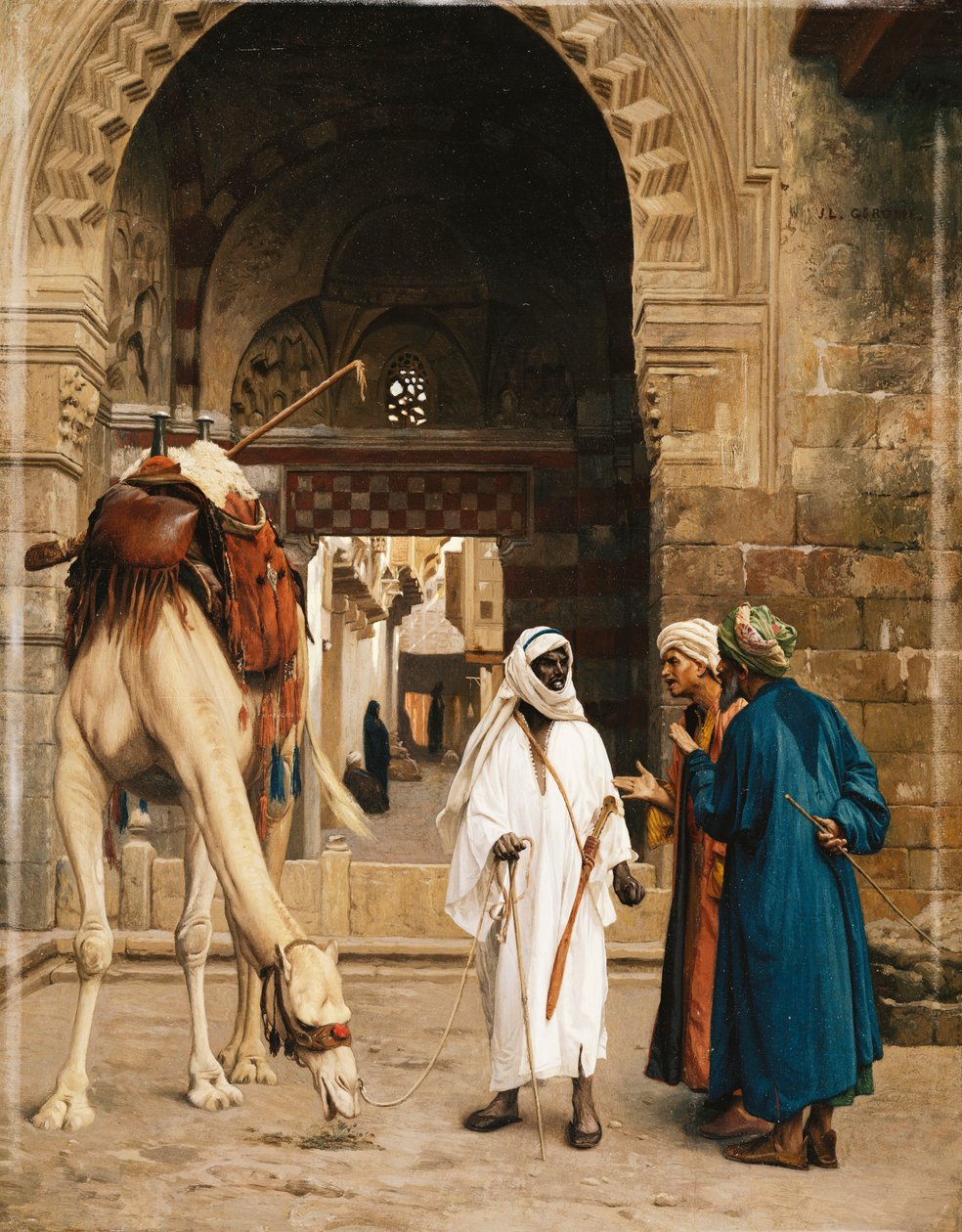 Araplar Arasında Bir Anlaşmazlık; Uyuşmazlık d"Arabes, 1872 by Jean Leon Gerome