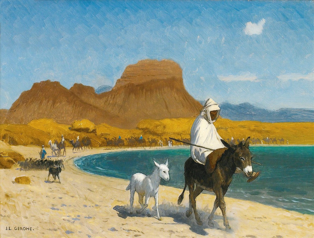 Akaba Körfezi (tuval üzerine yağlı boya) by Jean Leon Gerome