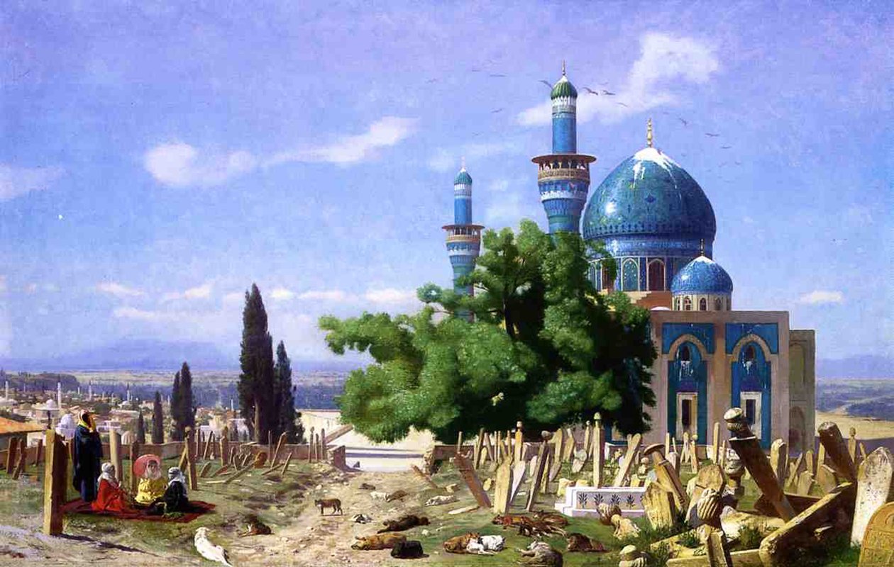 Terkedilmiş Bir Mezarlık by Jean Leon Gerome