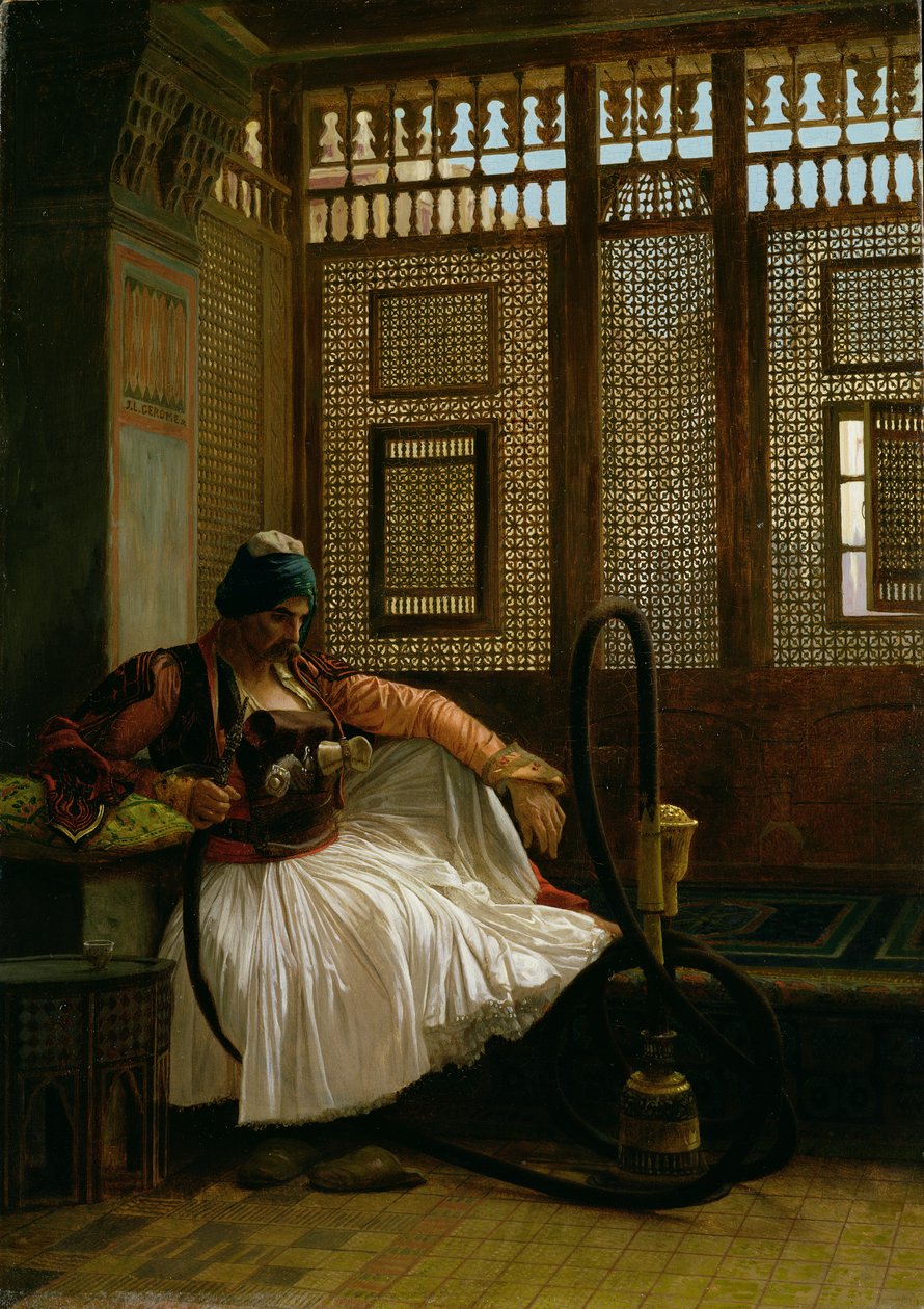 Arnaut Sigara (panel) by Jean Leon Gerome