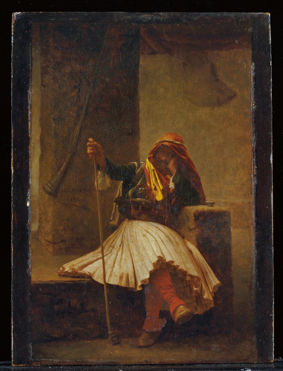 Arnaute buvant, 1896 by Jean Leon Gerome