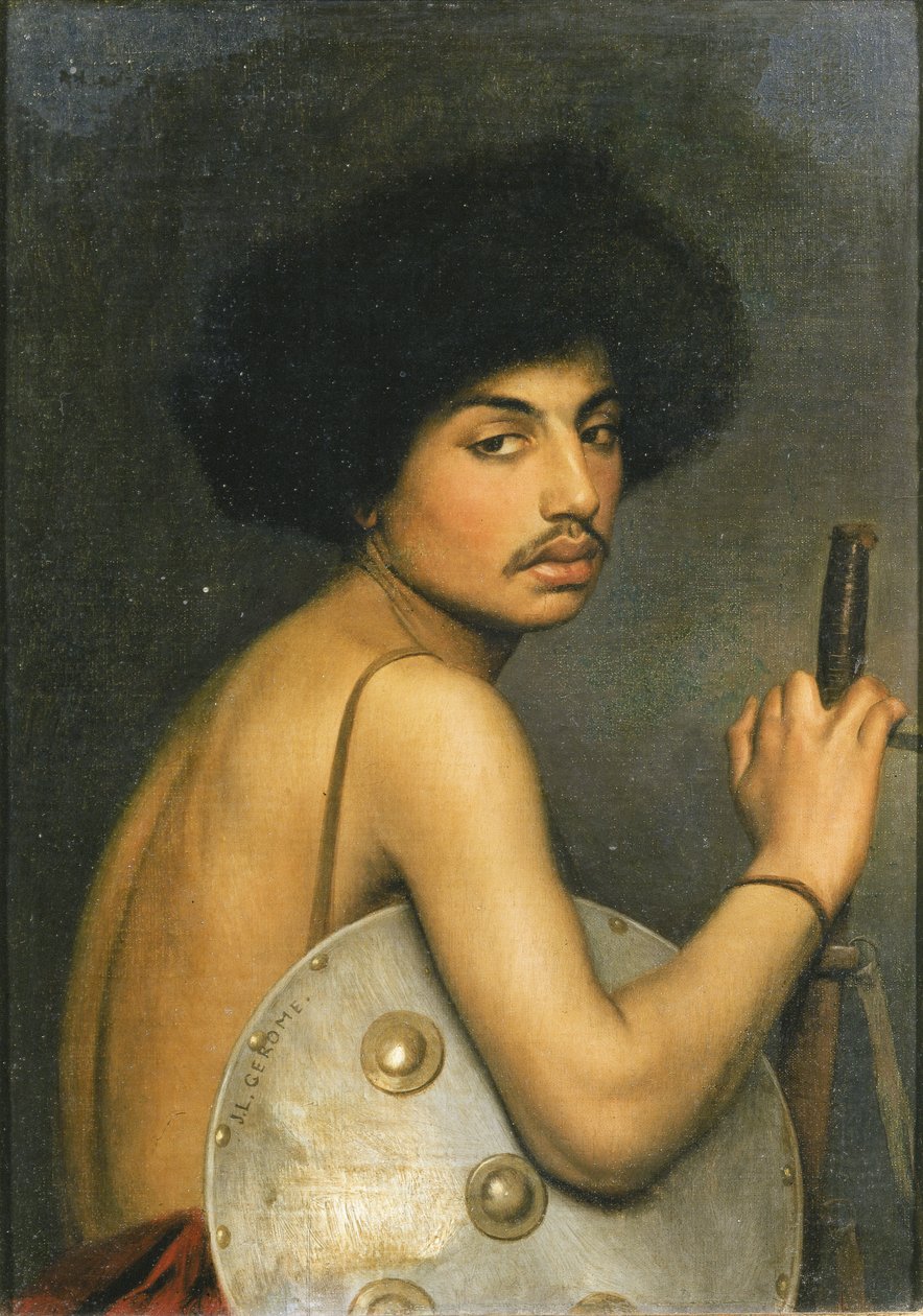 Bisharin Savaşçısı, 1872 by Jean Leon Gerome