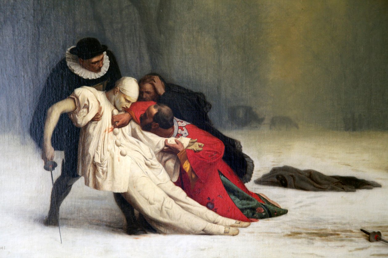 'Maskeli Balodan Sonra Düello', 1857 by Jean Leon Gerome