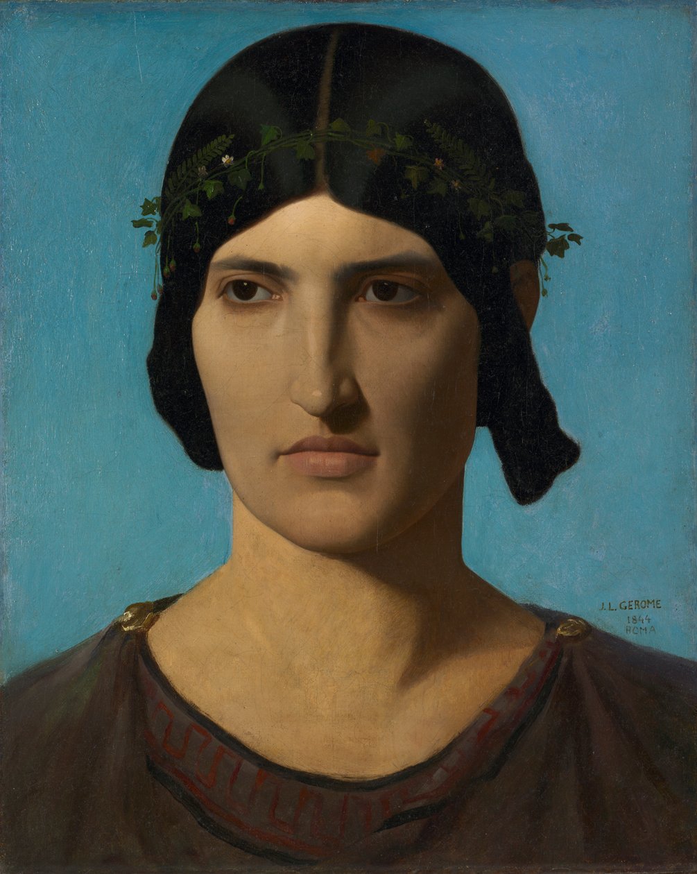Bir İtalyan Kadının Başı, 1847-1860. by Jean Leon Gerome