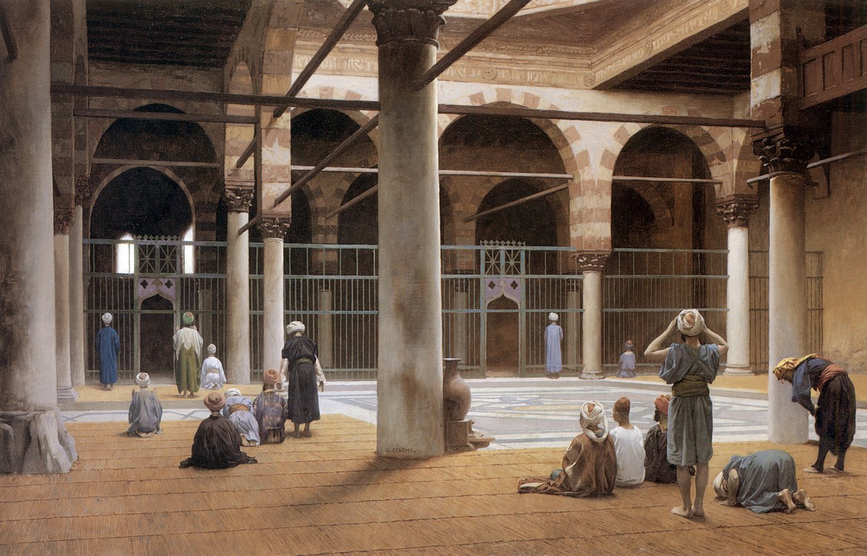 Interieur de Mosquee tr 1870 par Jean Leon Gerome Rochester Üniversitesi