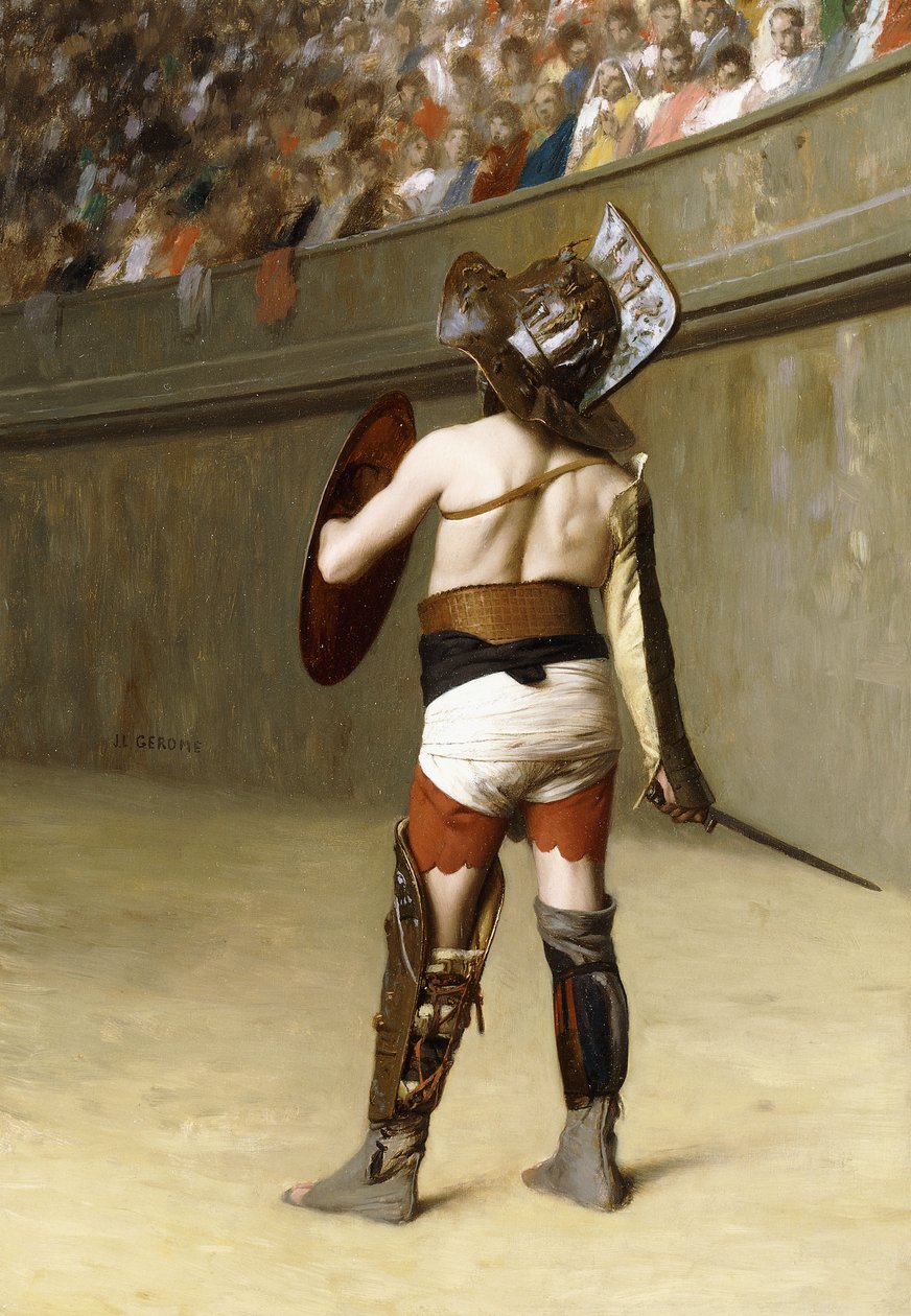 Mirmillon - Bir Galya Gladyatörü, by Jean Leon Gerome