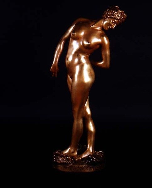 Çıplak figür (yaldızlı bronz) by Jean Leon Gerome